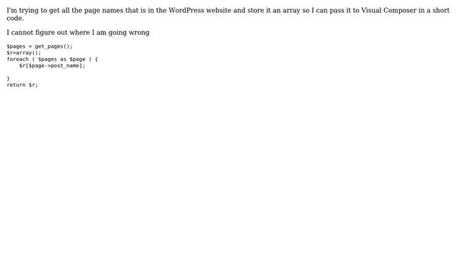 Wordpress: Wordpress Pages in an Array смотреть онлайн