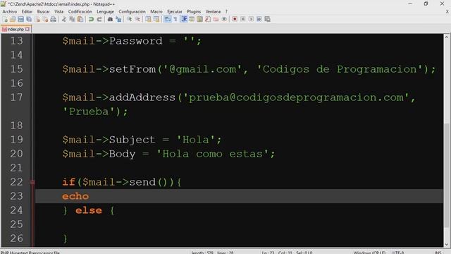 14: Enviar Correo Electrónico desde PHP y MySQL смотреть онлайн