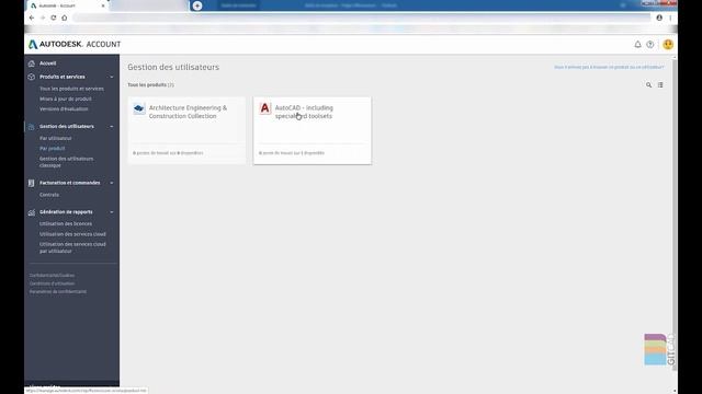 Gestion des licences et des utilisateurs Autodesk смотреть онлайн