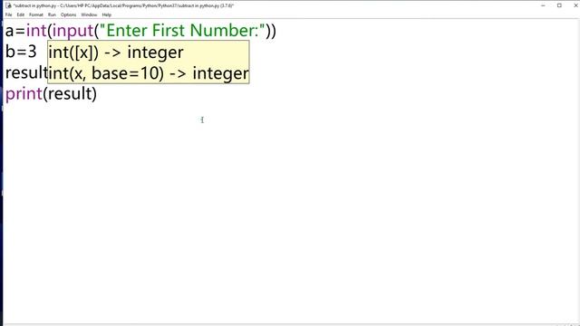 Python program to subtract two numbers смотреть онлайн