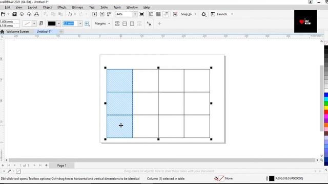 coreldraw table tool | coreldraw tutorial in hindi for beginners | table in coreldraw смотреть онлайн