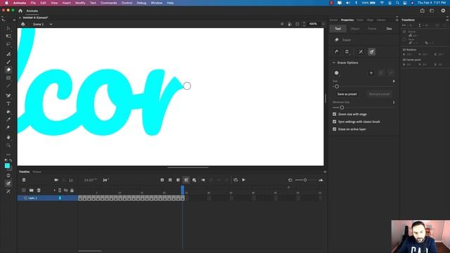Learn how to create a script text animation in Adobe Animate смотреть онлайн