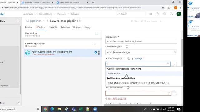Create Release Pipeline for .Net Core + CosmosDB using YAML смотреть онлайн