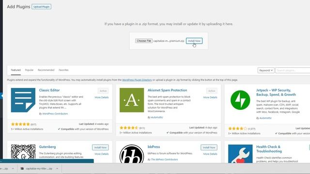 Capitalize My Title WordPress Plugin Installation and Activation смотреть онлайн