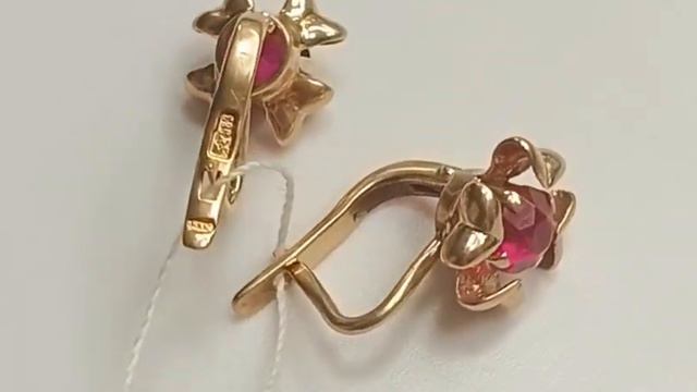 Серьги золотые 585 | #6923 смотреть онлайн