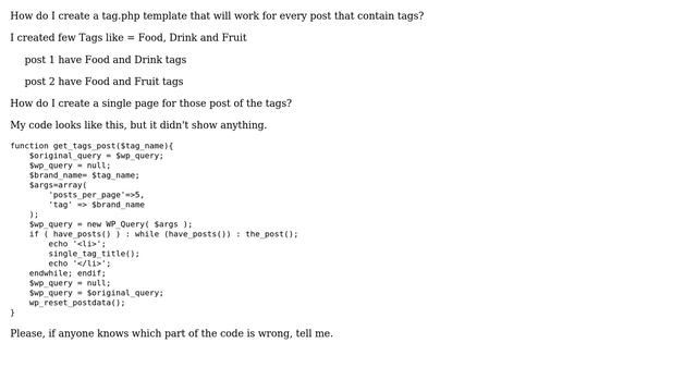 Wordpress: How to create tag.php? смотреть онлайн