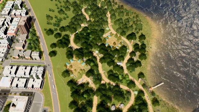 Realistic Downtown Tour! Cities: Skylines [Lake Thunder] смотреть онлайн