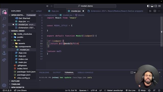 Como criar um MODAL com REACT #Dia5 смотреть онлайн