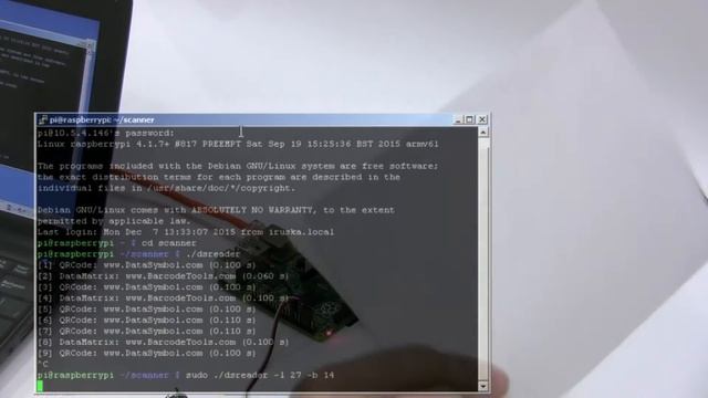 DataSymbol Raspberry Pi Barcode Scanner #2 Using Camera Module смотреть онлайн