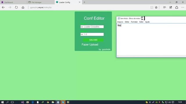 Exemplo Loader + Auto-Update + Config Online (PHP\HTML) смотреть онлайн