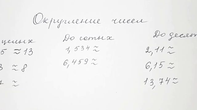 Округление чисел смотреть онлайн