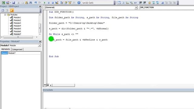 DIR Function In Excel VBA(To Get All Files Or Hidden Files From One Folder Or Folder Exist Or Not)