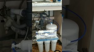 Установка фильтра Посейдон Осмо 50 под мойку