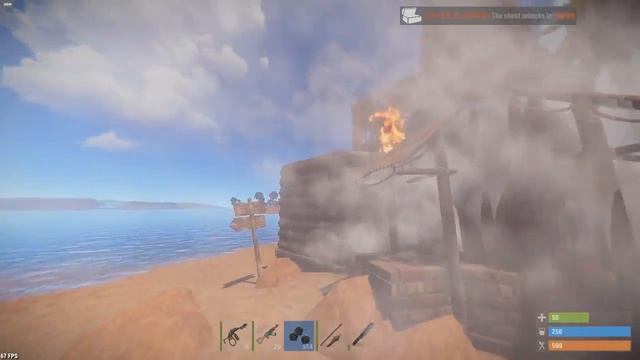 RUST RAID➨ ЗАЛЕЗ С ПОМОЩЬЮ ПЕЧКИ И НЕ СМОГ! ОГНЕМЁТ РЕШИЛ! РАСТ РЕЙД, РЕЙДЫ В РАСТ!►#550 смотреть онлайн