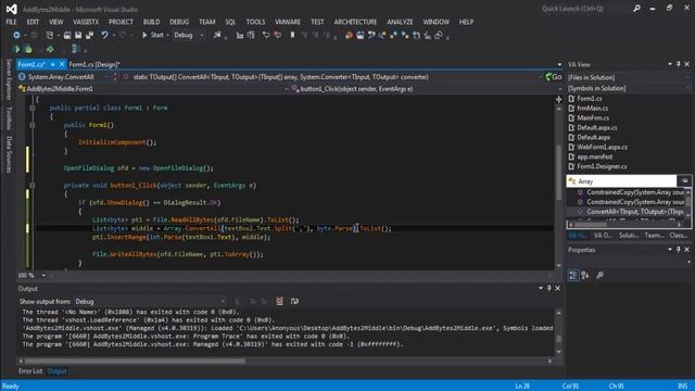 C# - Add Bytes To Middle of A File смотреть онлайн