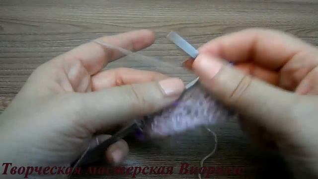 Ажурный платок спицами смотреть онлайн
