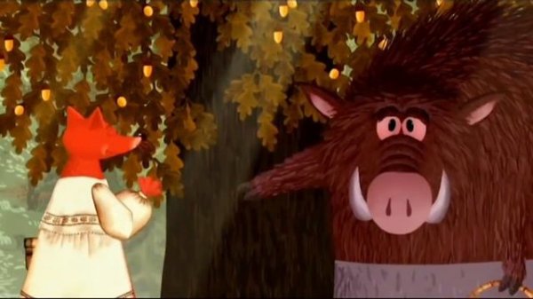 Гора самоцветов   Кот и Лиса The cat and the fox Русская сказка