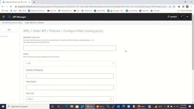 Add Rate Limiting Policy to API in MuleSoft Anypoint API Manager смотреть онлайн