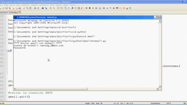 Tutorial de Python parte 25 - Módulo smtplib. Enviar email con Hotmail смотреть онлайн