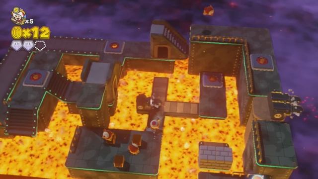 Captain Toad: Treasure Tracker (Wii U) - Spinwheel Bullet Bill Base (All Super Gems) смотреть онлайн