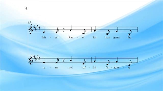 Vaccai Practical Method Lesson 3 Intervals Of The Sixth Key E Low Voice for Alto and Bass смотреть онлайн