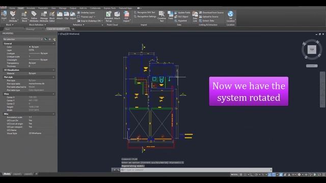 Rotate Coordinates System - Autocad смотреть онлайн