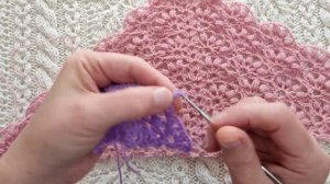 Как связать красивую шаль крючком новым узором.