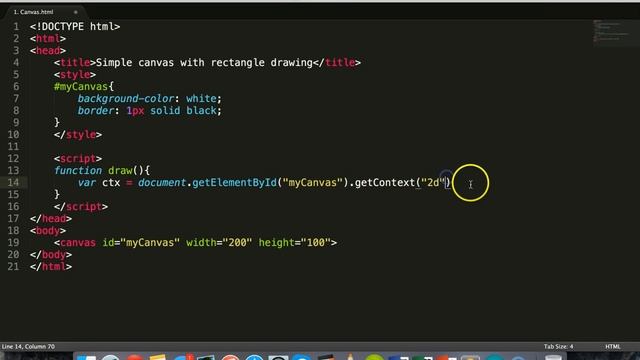 HTML5 Canvas tutorial 1 - Introduction to the HTML5 canvas смотреть онлайн
