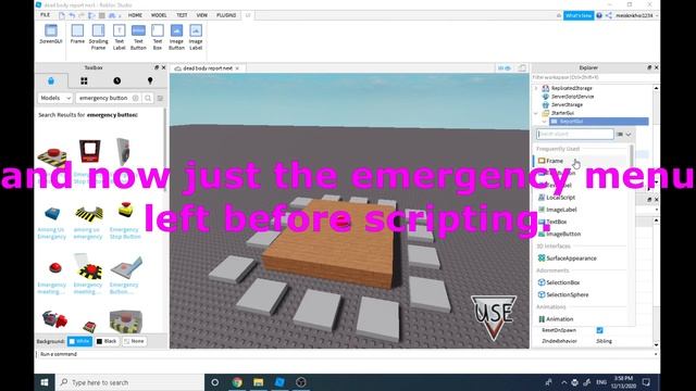 How to make an Emergency Meeting Button/ GUI In Roblox Studio ! смотреть онлайн