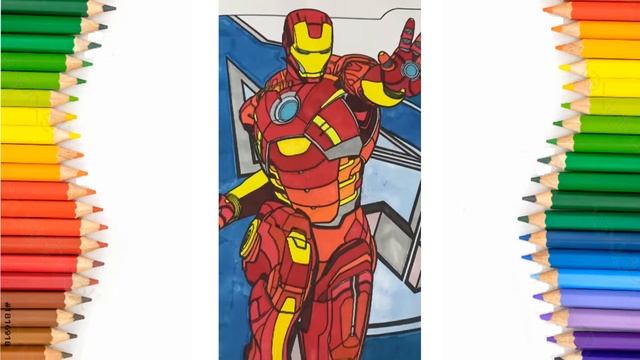 Железный человек VS МОДОК|Раскраска для детей|Супергерои| смотреть онлайн