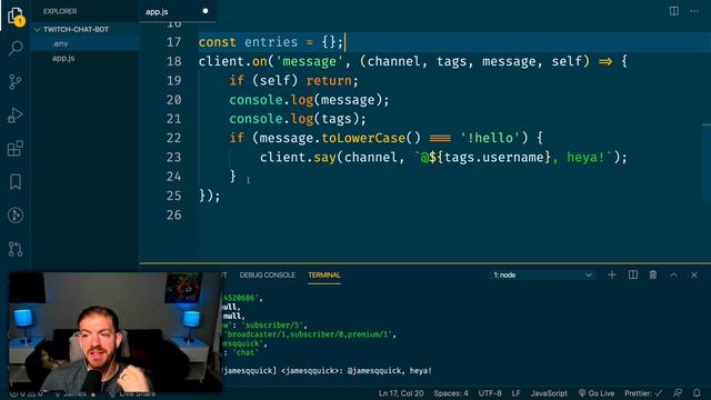 How To Build a Twitch Chat Bot with Nodejs смотреть онлайн