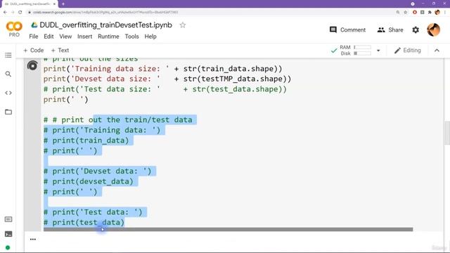 8.7 Splitting data into train, devset, test смотреть онлайн