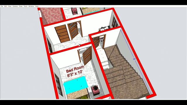16x28 House Plan || 16x28Ghar ka Naksha || 16x28 House Design|| 450 sqft смотреть онлайн
