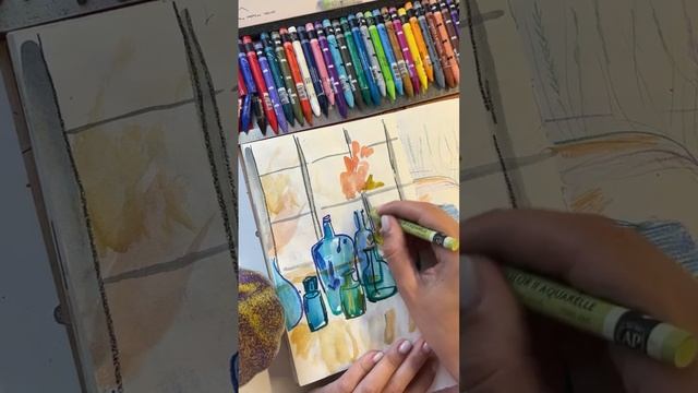 Легко рисовать #арт #drawing #art #painting #рисунок #шортс #пастель #carandache #pastel #акварель смотреть онлайн