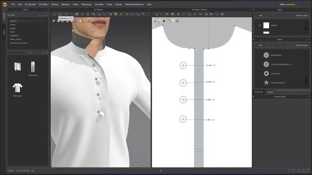 Button and Zipper | Lesson 6 | Chapter 3 | Marvelous Designer Fundamentals смотреть онлайн