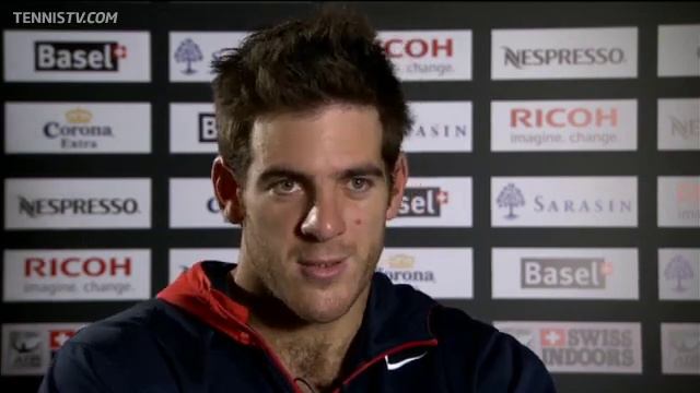 Del Potro Discusses Victory Over Baker In Basel смотреть онлайн