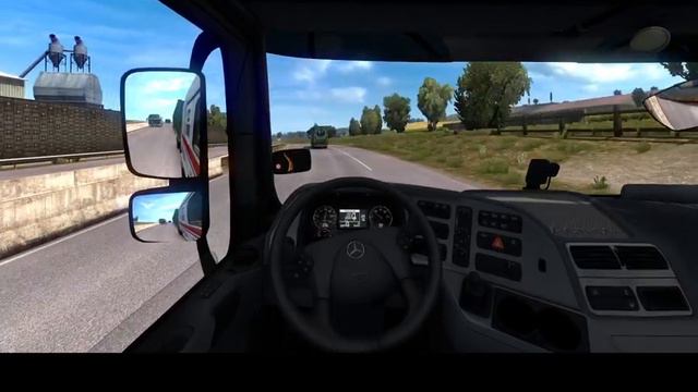 ETS2 GAMEPLAY | Euro truck simulator 2 | Mercedes actros landbridge haulage | Steering wheel pxn v9 смотреть онлайн