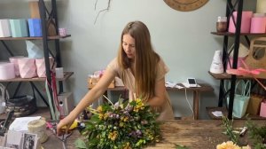 Упаковка букета из альстромерии/ Букет из 29 альстромерий