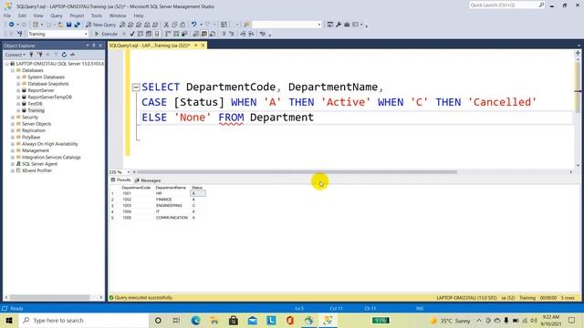 Case Statement in SQL смотреть онлайн