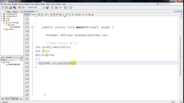 Ejercicio con ciclo while, en Java. смотреть онлайн