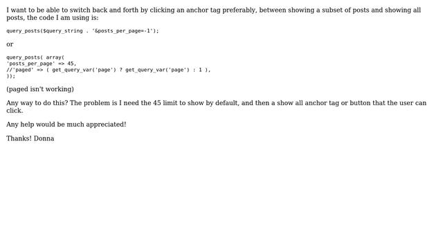 Wordpress: show all in query_posts on category.php? смотреть онлайн