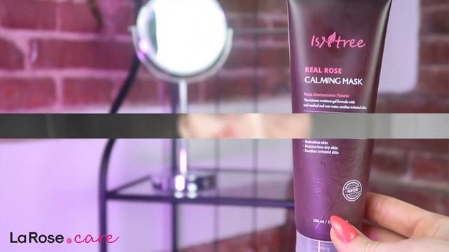 ISNTREE Real Rose Calming Mask 100ml - Kojąca maska na bazie ekstraktów z płatków róż смотреть онлайн