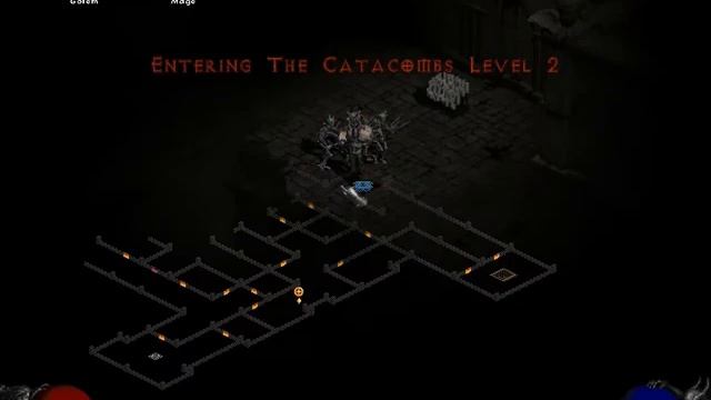 Diablo II LOD - Act 1 Episode 23 (The Catacombs Level 2) - Summoner Necromancer Walkthrough смотреть онлайн