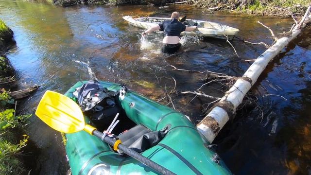 Helisevänjoki - Rautjärvi - Packraft:lla ja Sit-On-Top-kalastuskajakilla смотреть онлайн