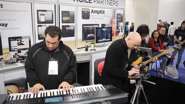 iPad Jam #3 - Jordan Rudess and Rob Math at NAMM with AmpKit and Geo Synthesizer смотреть онлайн