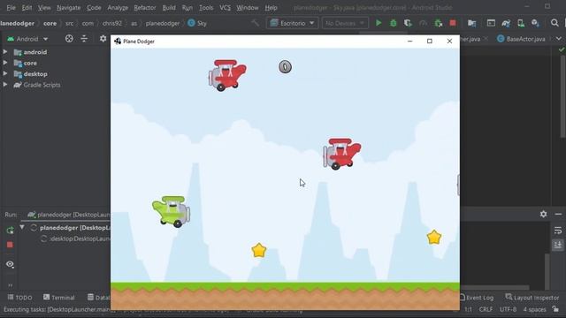 Juego creado en java con Libgdx y Android Studio смотреть онлайн