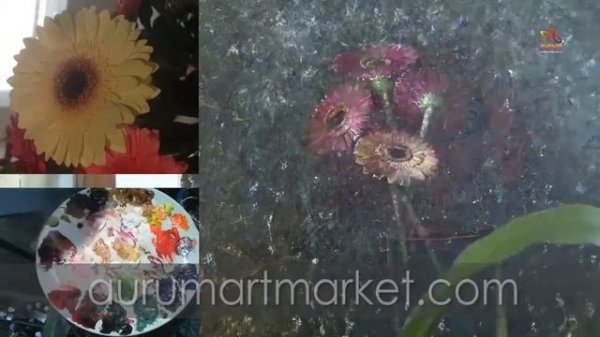 Видео урок живописи Елены Ильичевой Сложноцветные Герберы