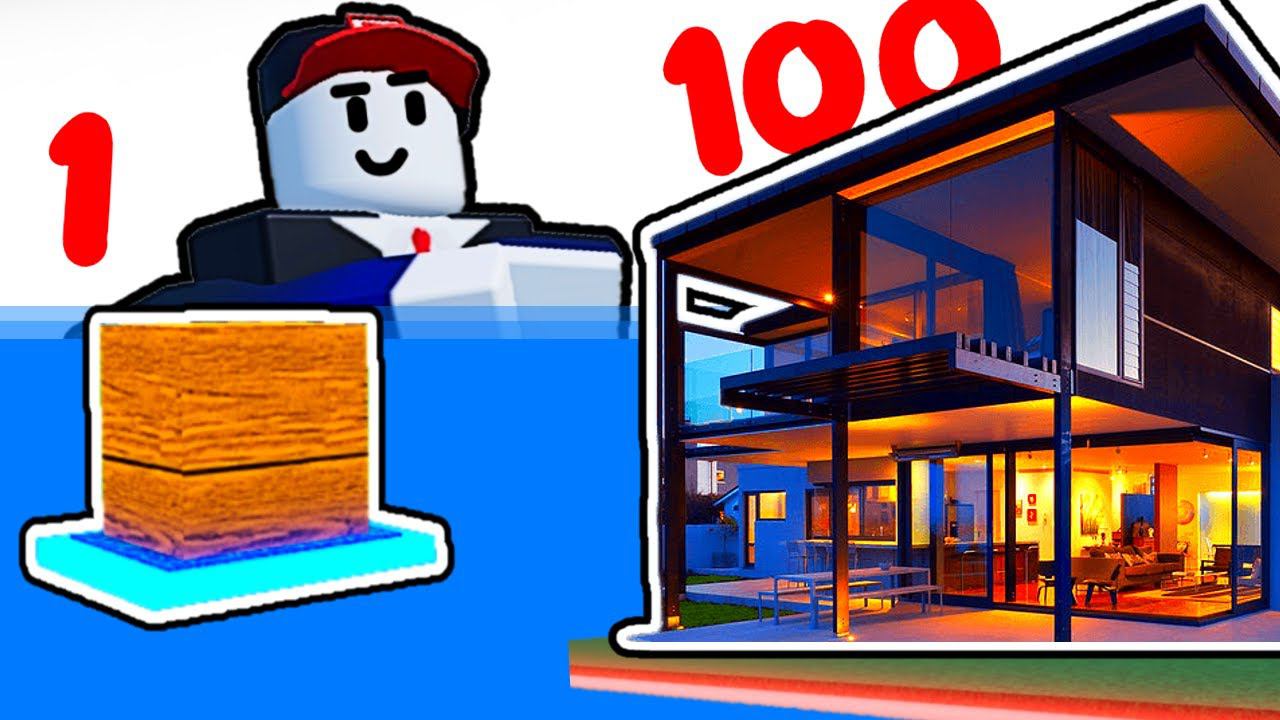Постройки В 1 10 100 Блоках в Build a boat Roblox смотреть онлайн