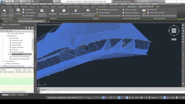 CREACIÓN de SUPERFICIES en CIVIL 3D con PUNTOS SINGULARES+LINEAS DE ROTURA | TOPOGRAFÍA |FRANK NUÑE смотреть онлайн