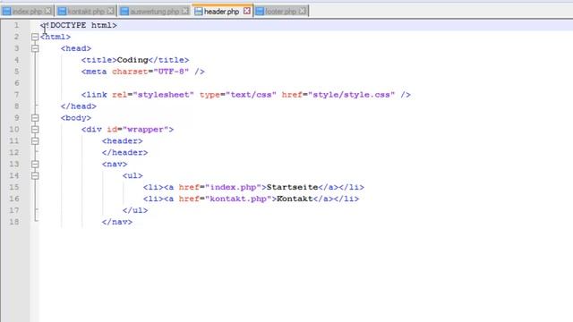 Tutorial: Webseiten erstellen #6: PHP Code auslagern und Besucherzählerähler смотреть онлайн